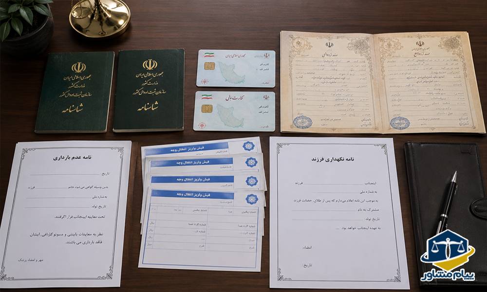مدارک لازم برای طلاق